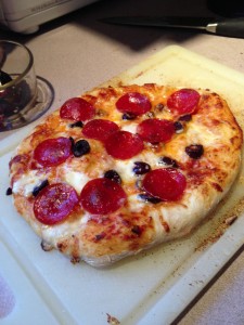 Pizza with an easy to make dough.